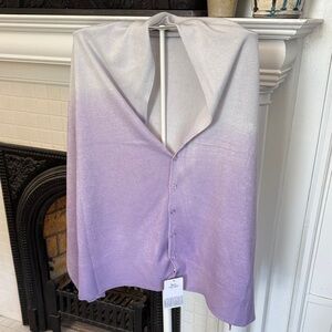 Bon‎ Voyage lavender and white Cardishawl. NWT.